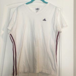Vintage Adidas white t-shirt, size Large